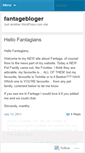 Mobile Screenshot of fantagebloger.wordpress.com