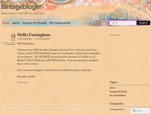 Tablet Screenshot of fantagebloger.wordpress.com