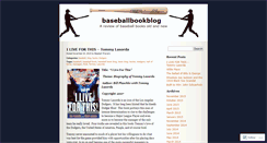 Desktop Screenshot of baseballbookblog.wordpress.com