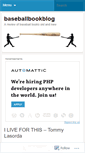 Mobile Screenshot of baseballbookblog.wordpress.com