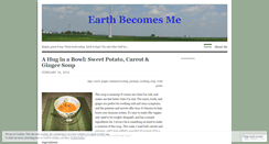 Desktop Screenshot of earthbecomesme.wordpress.com