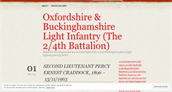 Desktop Screenshot of oxfordshireandbuckinghamshirelightinfantry.wordpress.com