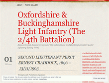 Tablet Screenshot of oxfordshireandbuckinghamshirelightinfantry.wordpress.com