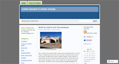 Desktop Screenshot of chrisbakersopenhouse.wordpress.com