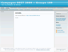 Tablet Screenshot of oect2009.wordpress.com