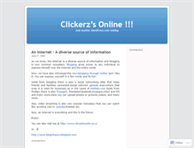 Tablet Screenshot of clickerz.wordpress.com