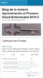 Mobile Screenshot of procesosaludenfermedad.wordpress.com