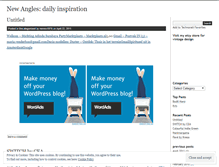 Tablet Screenshot of newangles.wordpress.com