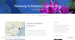 Desktop Screenshot of harmonyinmotionfengshui.wordpress.com