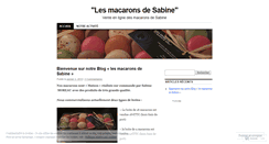Desktop Screenshot of lesmacaronsdesabine.wordpress.com
