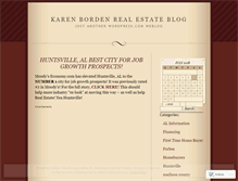 Tablet Screenshot of karenbordensells.wordpress.com