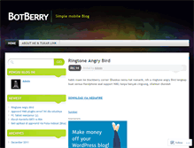 Tablet Screenshot of botberry.wordpress.com