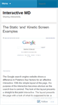 Mobile Screenshot of interactivemd.wordpress.com