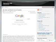 Tablet Screenshot of interactivemd.wordpress.com