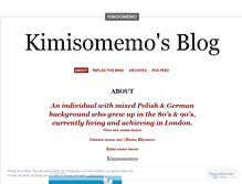 Tablet Screenshot of kimisomemo.wordpress.com