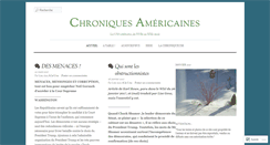 Desktop Screenshot of chroniquesde.wordpress.com