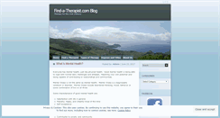 Desktop Screenshot of findatherapist.wordpress.com