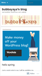 Mobile Screenshot of bubbayaya.wordpress.com