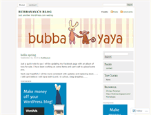 Tablet Screenshot of bubbayaya.wordpress.com