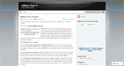 Desktop Screenshot of affiliateclonex.wordpress.com