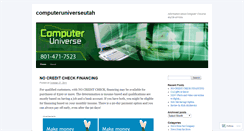 Desktop Screenshot of computeruniverseutah.wordpress.com