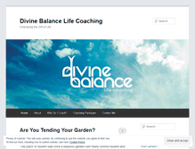 Tablet Screenshot of divinebalancelifecoaching.wordpress.com