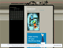 Tablet Screenshot of morgan123456.wordpress.com