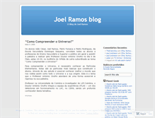 Tablet Screenshot of joelramos.wordpress.com
