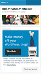 Mobile Screenshot of holyfamilyonline.wordpress.com