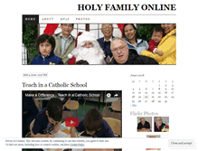 Tablet Screenshot of holyfamilyonline.wordpress.com