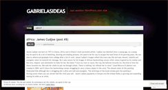 Desktop Screenshot of gabrielasideas.wordpress.com