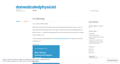 Desktop Screenshot of domesticatedphysicist.wordpress.com