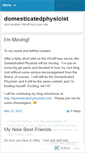 Mobile Screenshot of domesticatedphysicist.wordpress.com