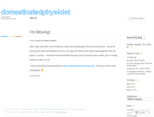 Tablet Screenshot of domesticatedphysicist.wordpress.com