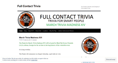 Desktop Screenshot of fullcontacttrivia.wordpress.com