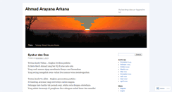 Desktop Screenshot of ahmadarayana.wordpress.com