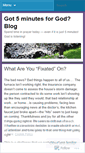 Mobile Screenshot of got5minutesforgod.wordpress.com