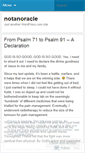 Mobile Screenshot of notanoracle.wordpress.com