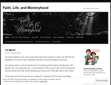 Tablet Screenshot of faithlifeandmommyhood.wordpress.com