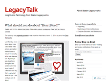 Tablet Screenshot of bostonlegacyworks.wordpress.com
