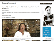 Tablet Screenshot of mybeautywonderland.wordpress.com