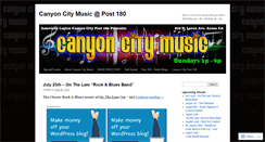 Desktop Screenshot of canyoncitymusic.wordpress.com