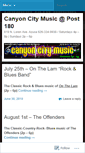 Mobile Screenshot of canyoncitymusic.wordpress.com