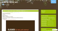 Desktop Screenshot of anotefrommel.wordpress.com