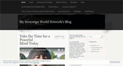 Desktop Screenshot of mysovereignworldnetwork.wordpress.com