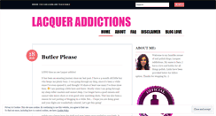 Desktop Screenshot of lacqueraddictions.wordpress.com