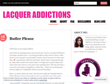 Tablet Screenshot of lacqueraddictions.wordpress.com