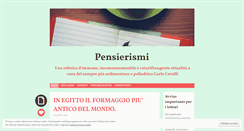 Desktop Screenshot of pensierismi.wordpress.com