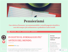 Tablet Screenshot of pensierismi.wordpress.com