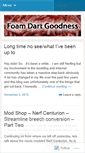 Mobile Screenshot of foamdartgoodness.wordpress.com